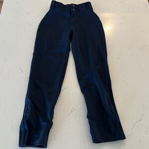 Alleson Athletic Navy Blue Adjustable Inseam Baseball Pants Size Youth X-Small